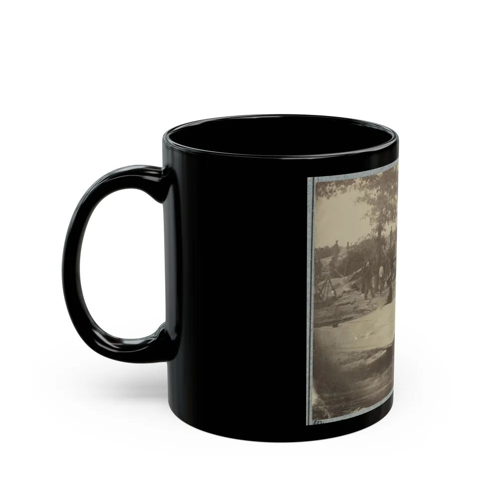 Part Of Federal Line Of Works Showing Bombproof Tents Occupied By U.S. Colored Troops In Front Of Petersburg, Va., Aug. 7, 1864 (U.S. Civil War) Black Coffee Mug-Go Mug Yourself