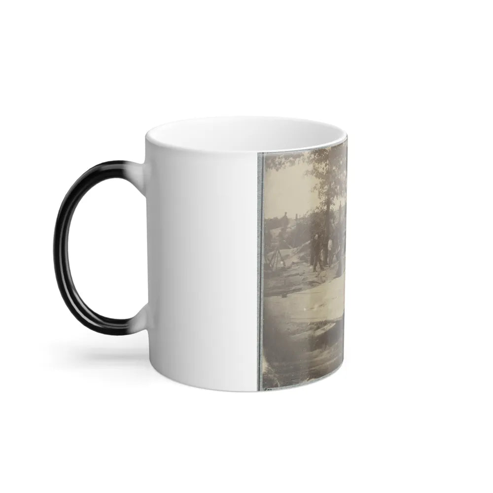 Part of Federal Line of Works Showing Bombproof Tents Occupied by U.S. Colored Troops in Front of Petersburg, Va., Aug. 7, 1864 (U.S. Civil War) Color Changing Coffee Mug 11oz-Go Mug Yourself
