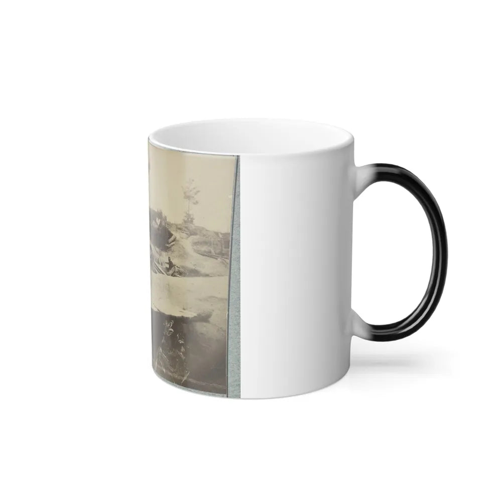 Part of Federal Line of Works Showing Bombproof Tents Occupied by U.S. Colored Troops in Front of Petersburg, Va., Aug. 7, 1864 (U.S. Civil War) Color Changing Coffee Mug 11oz-Go Mug Yourself