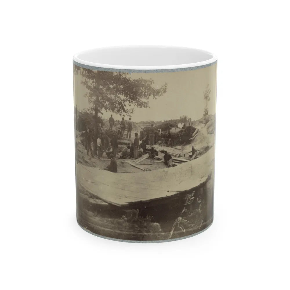 Part Of Federal Line Of Works Showing Bombproof Tents Occupied By U.S. Colored Troops In Front Of Petersburg, Va., Aug. 7, 1864 (U.S. Civil War) White Coffee Mug-11oz-Go Mug Yourself