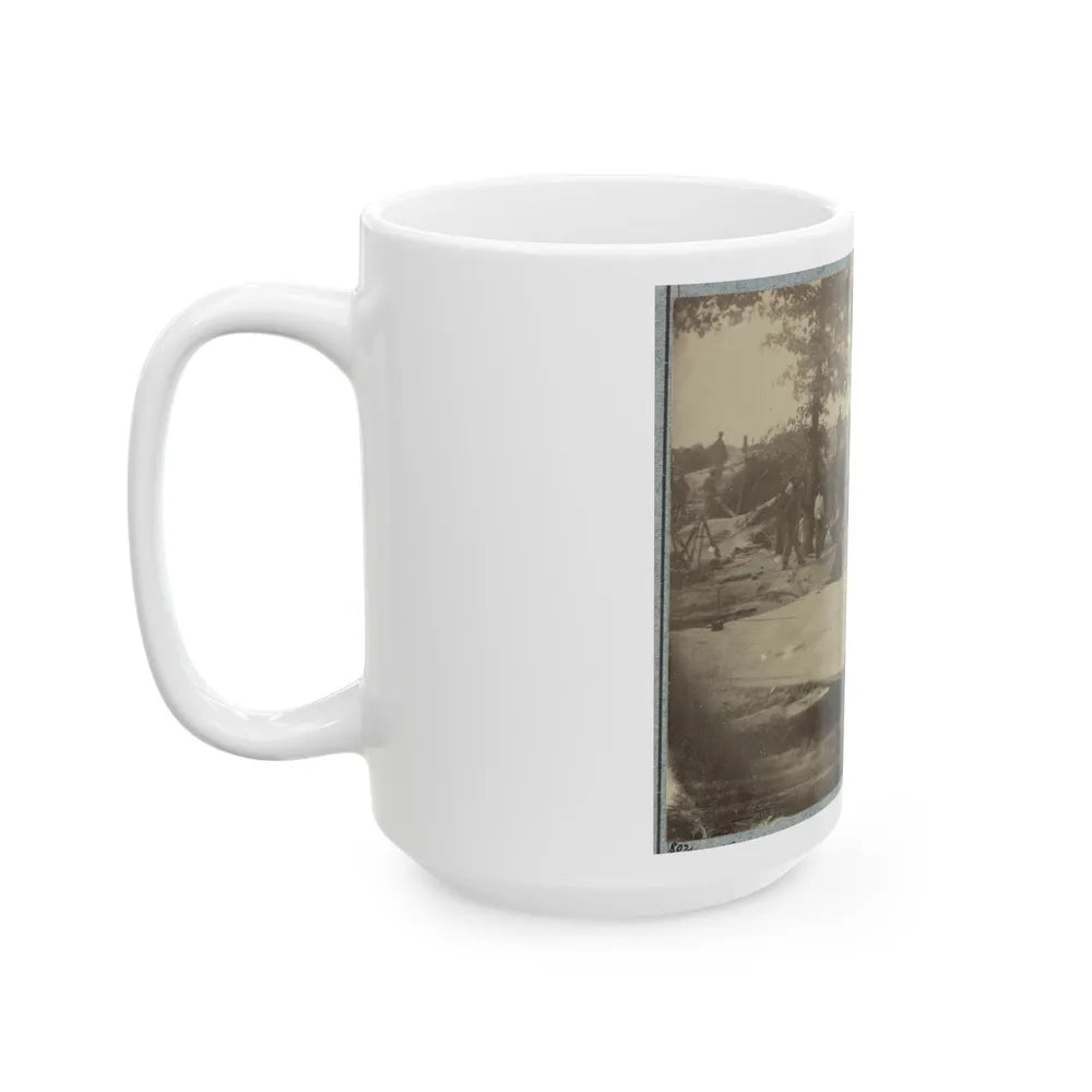 Part Of Federal Line Of Works Showing Bombproof Tents Occupied By U.S. Colored Troops In Front Of Petersburg, Va., Aug. 7, 1864 (U.S. Civil War) White Coffee Mug-Go Mug Yourself