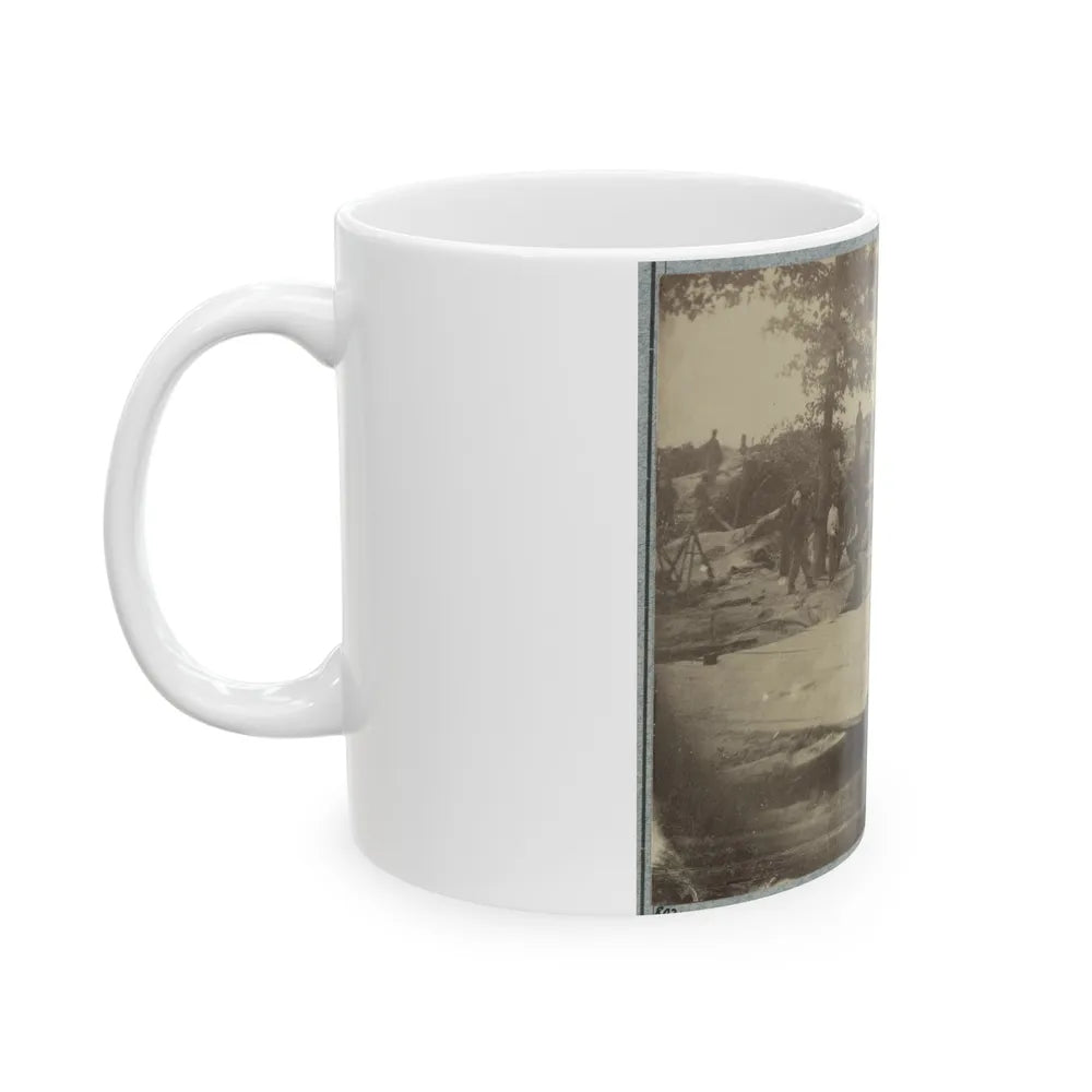 Part Of Federal Line Of Works Showing Bombproof Tents Occupied By U.S. Colored Troops In Front Of Petersburg, Va., Aug. 7, 1864 (U.S. Civil War) White Coffee Mug-Go Mug Yourself