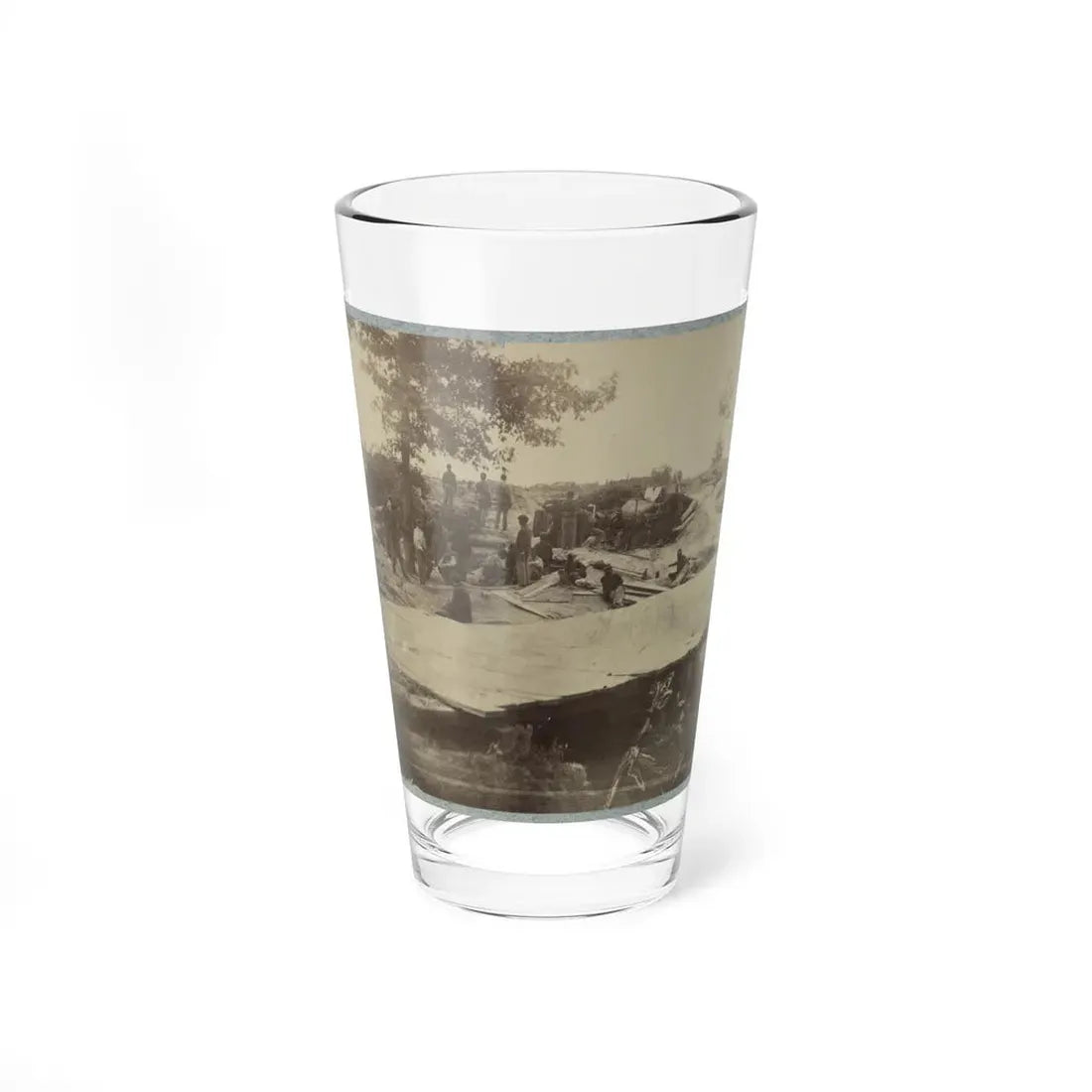 Part Of Federal Line Of Works Showing Bombproof Tents Occupied By U.S. Colored Troops In Front Of Petersburg, Va., Aug. 7, 1864 (U.S. Civil War) Pint Glass 16oz 16oz - Go Mug Yourself