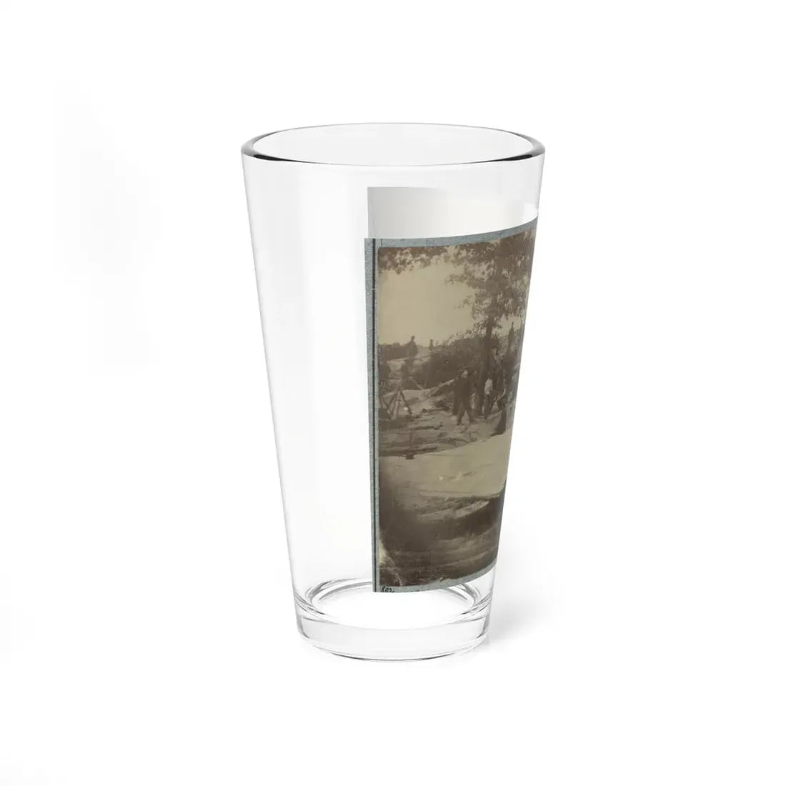 Part Of Federal Line Of Works Showing Bombproof Tents Occupied By U.S. Colored Troops In Front Of Petersburg, Va., Aug. 7, 1864 (U.S. Civil War) Pint Glass 16oz - Go Mug Yourself