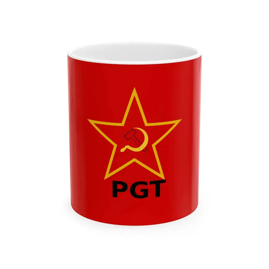 Partido Guatemalteco del Trabajo flag (Guatemala) White Coffee Mug 11oz - Go Mug Yourself