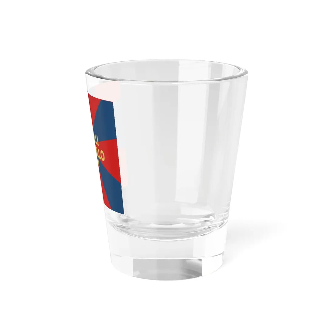 Partito liberale-radicale flag in Viganello 1964 (Switzerland) Shot Glass 1.5oz - Go Mug Yourself