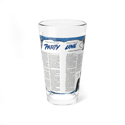 Party Line, The American Magazine, February 1952 (Magazine Illustration) Pint Glass 16oz 16oz - Go Mug Yourself