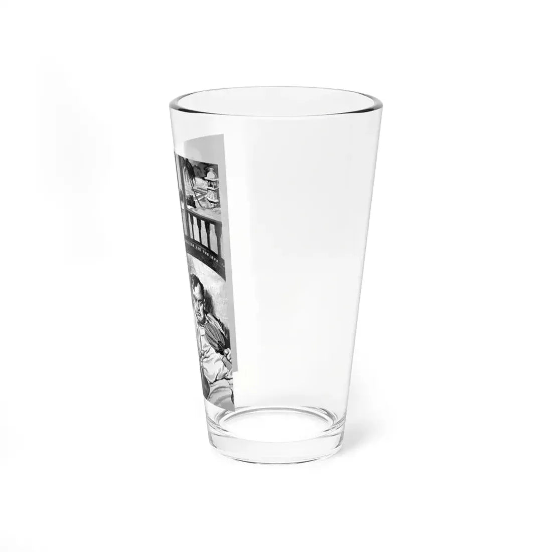 Passage Home, Bluebook for Men, October 1960 (Magazine Illustration) Pint Glass 16oz - Go Mug Yourself
