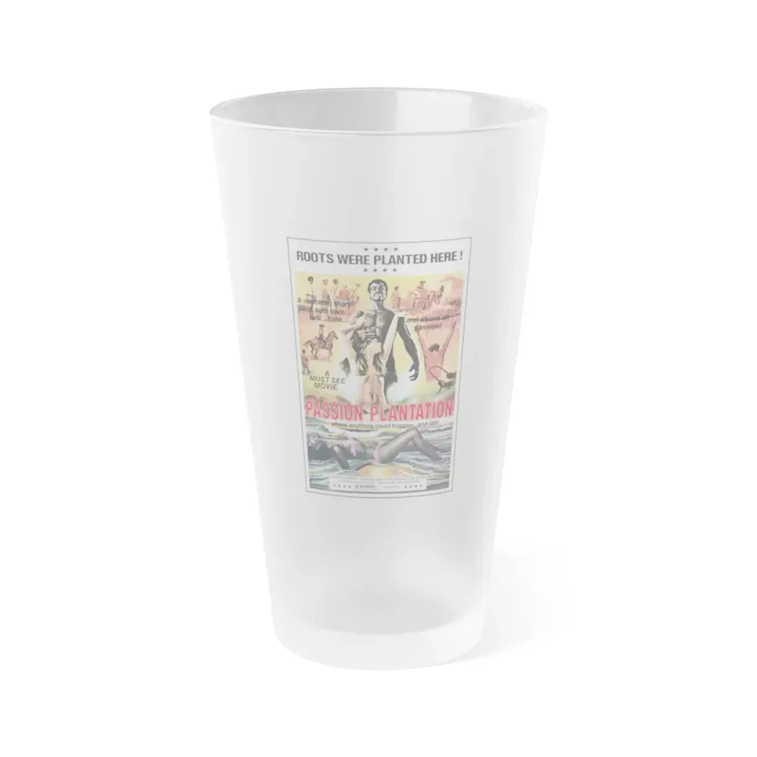 PASSION PLANTATION 1976 Movie Poster - Frosted Pint Glass 16oz 16oz Frosted - Go Mug Yourself