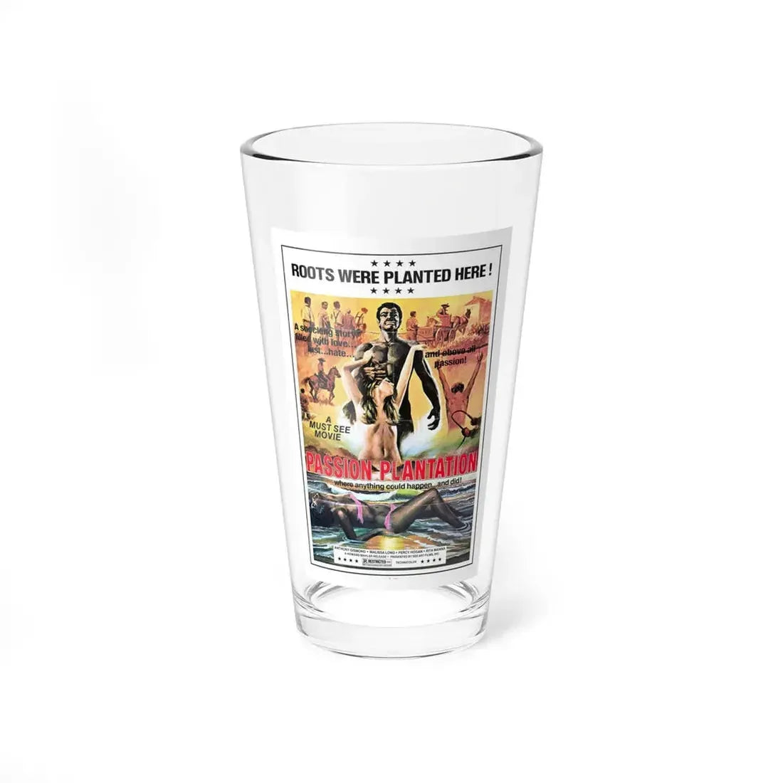 PASSION PLANTATION 1976 Movie Poster - Pint Glass 16oz 16oz - Go Mug Yourself
