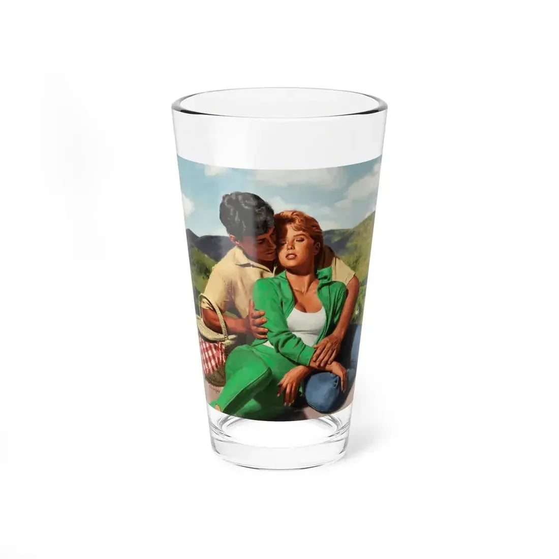 Passionate Awakening, paperback cover, 1990 - Pint Glass 16oz 16oz - Go Mug Yourself