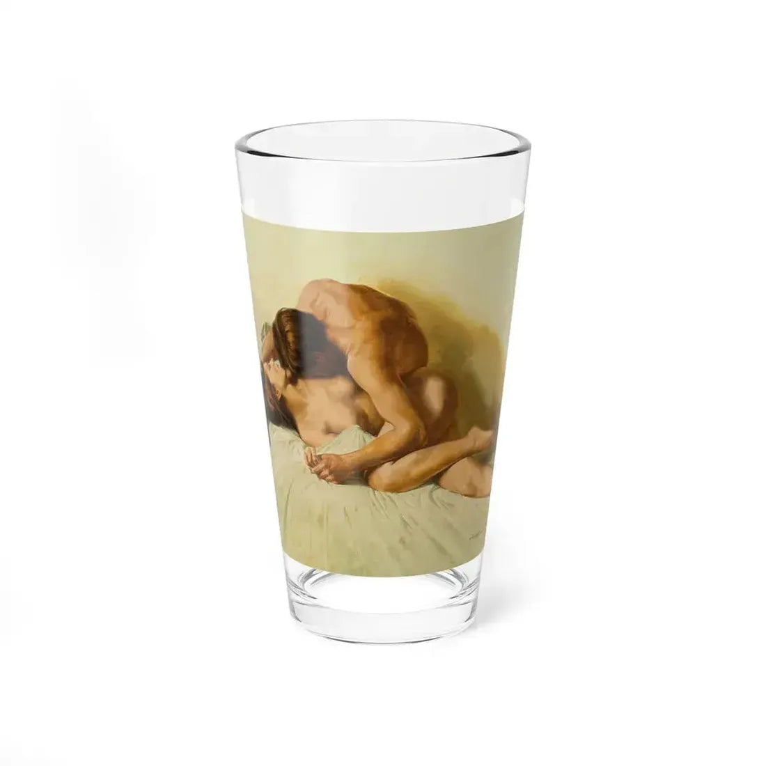 Passionate Lovers, paperback cover - Pint Glass 16oz 16oz - Go Mug Yourself