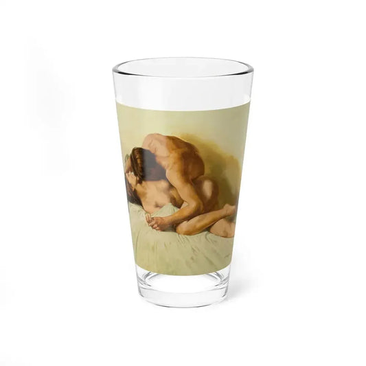 Passionate Lovers, paperback cover - Pint Glass 16oz 16oz - Go Mug Yourself