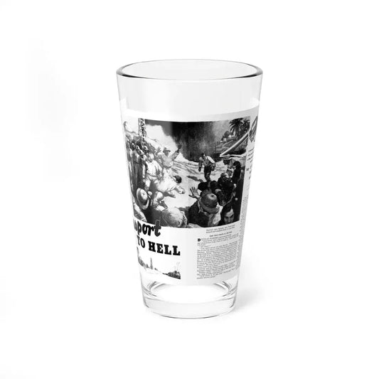 Passport To Hell, Liberty magazine, January 19, 1935 (Magazine Illustration) Pint Glass 16oz 16oz - Go Mug Yourself