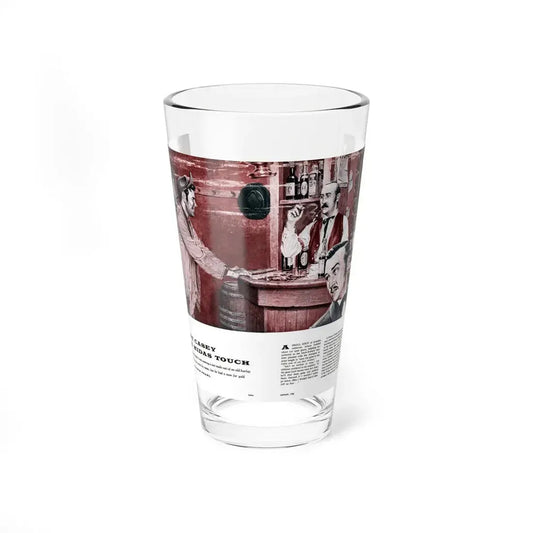 Pat Casey and the Midas Touch, Saga magazine, January 1958 (Magazine Illustration) Pint Glass 16oz 16oz - Go Mug Yourself