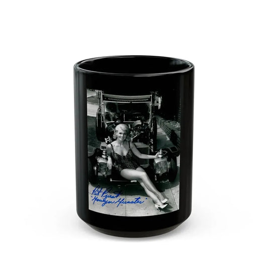 Pat Priest #041 (Vintage Female Icon) Black Coffee Mug 15oz - Go Mug Yourself
