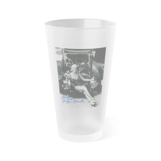 Pat Priest #041 (Vintage Female Icon) Frosted Pint Glass 16oz 16oz Frosted - Go Mug Yourself