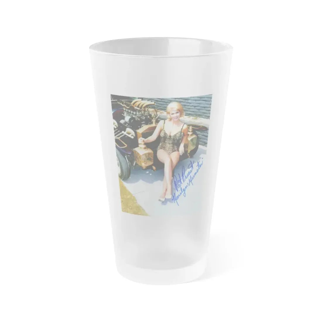 Pat Priest #12 (Vintage Female Icon) Frosted Pint Glass 16oz 16oz Frosted - Go Mug Yourself