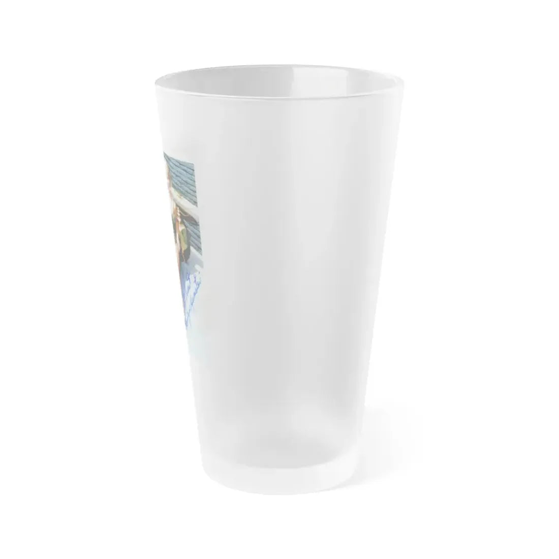 Pat Priest #12 (Vintage Female Icon) Frosted Pint Glass 16oz - Go Mug Yourself