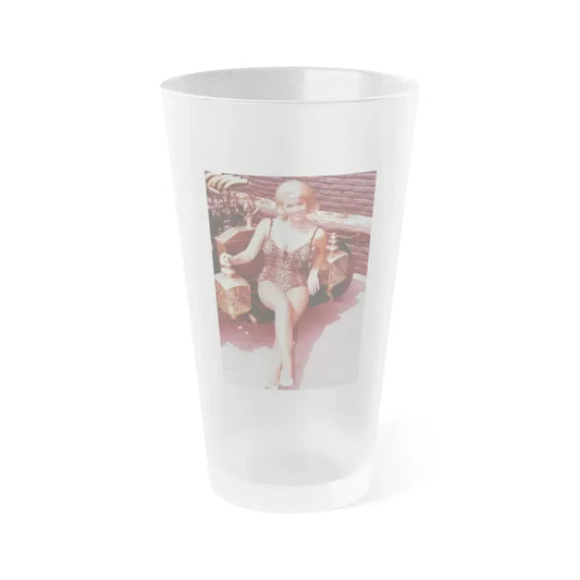 Pat Priest #121 (Vintage Female Icon) Frosted Pint Glass 16oz 16oz Frosted - Go Mug Yourself