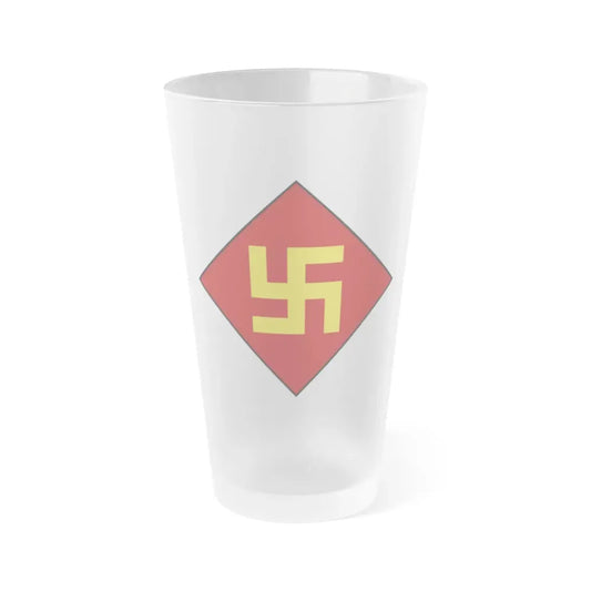 Patch of the 45th Infantry Division 1924-1939 (U.S. Army) Frosted Pint Glass 16oz Default Title - Go Mug Yourself