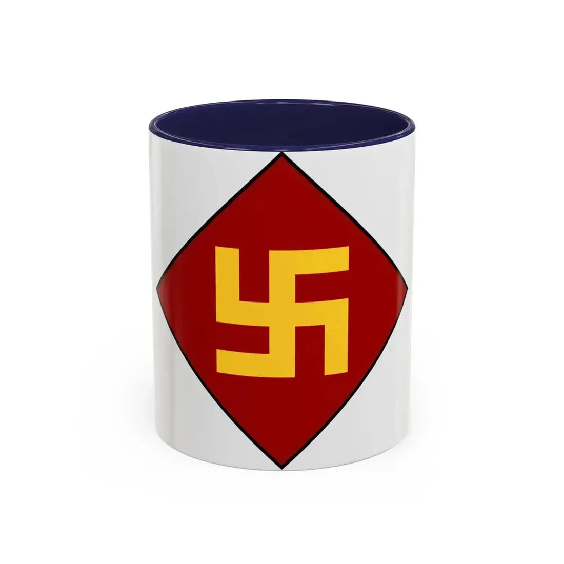 Patch of the 45th Infantry Division 19241939 (U.S. Army) Accent Coffee Mug 11oz Navy - Go Mug Yourself