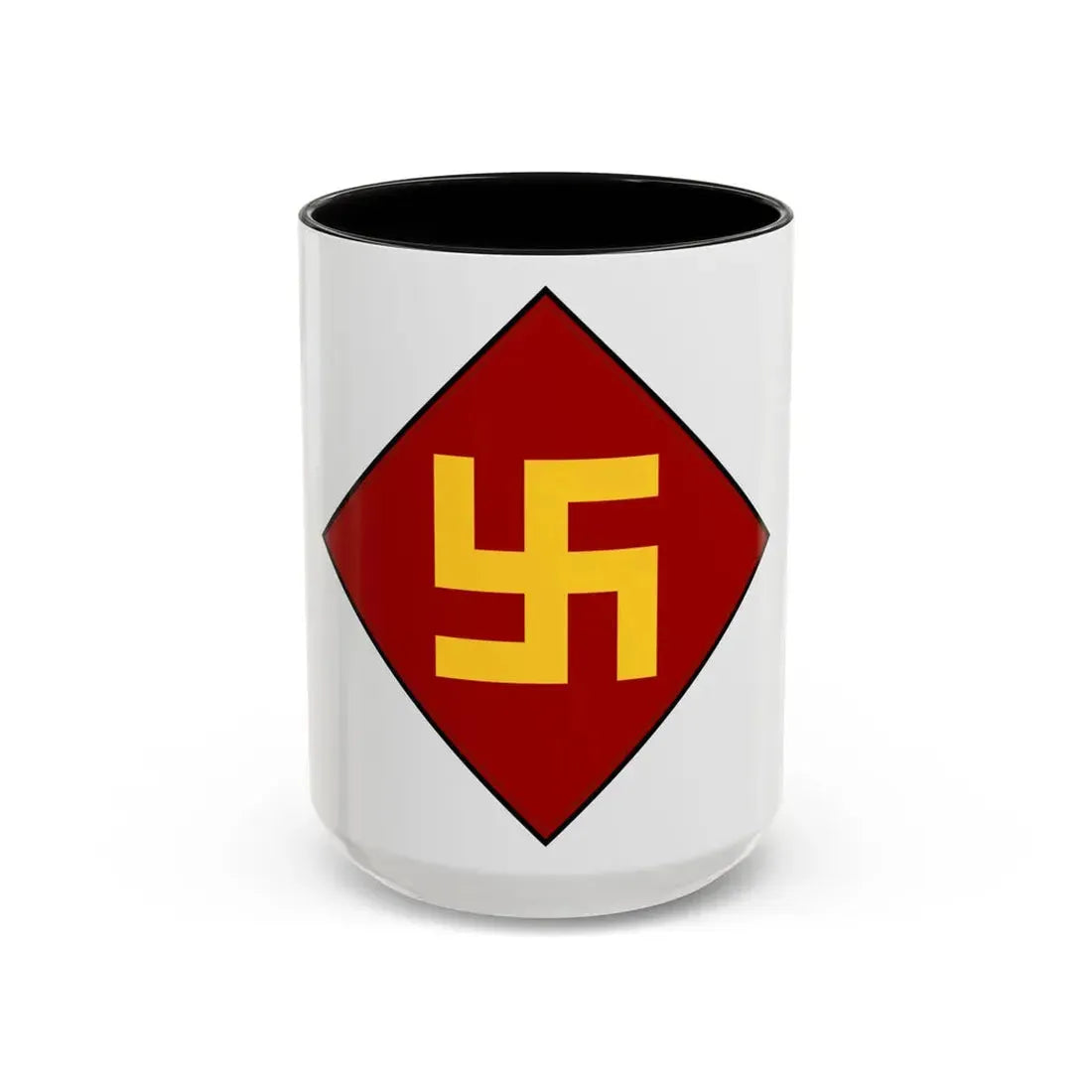 Patch of the 45th Infantry Division 19241939 (U.S. Army) Accent Coffee Mug 15oz Black - Go Mug Yourself