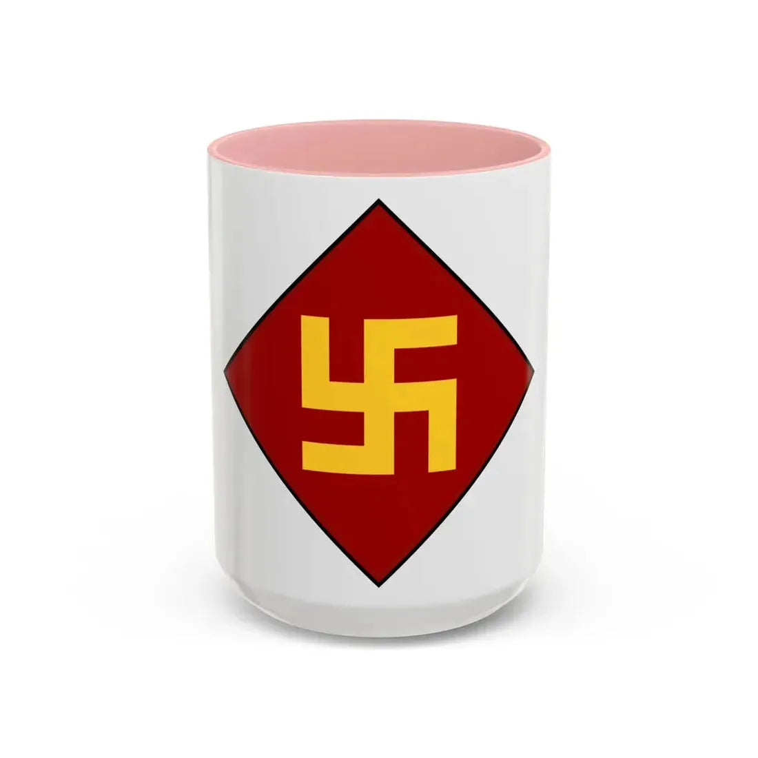Patch of the 45th Infantry Division 19241939 (U.S. Army) Accent Coffee Mug 15oz Pink - Go Mug Yourself