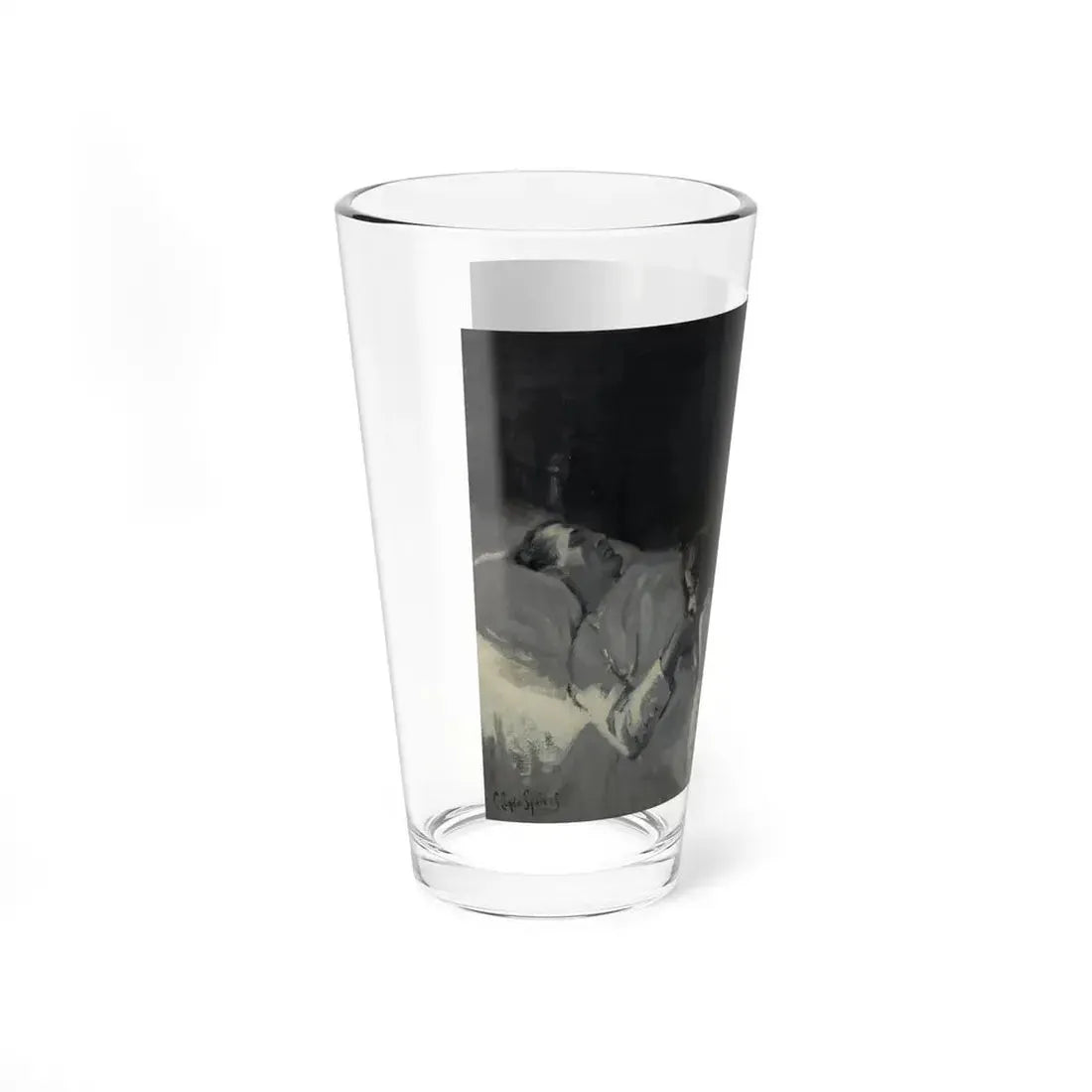 Patient Visit (Magazine Illustration) Pint Glass 16oz - Go Mug Yourself