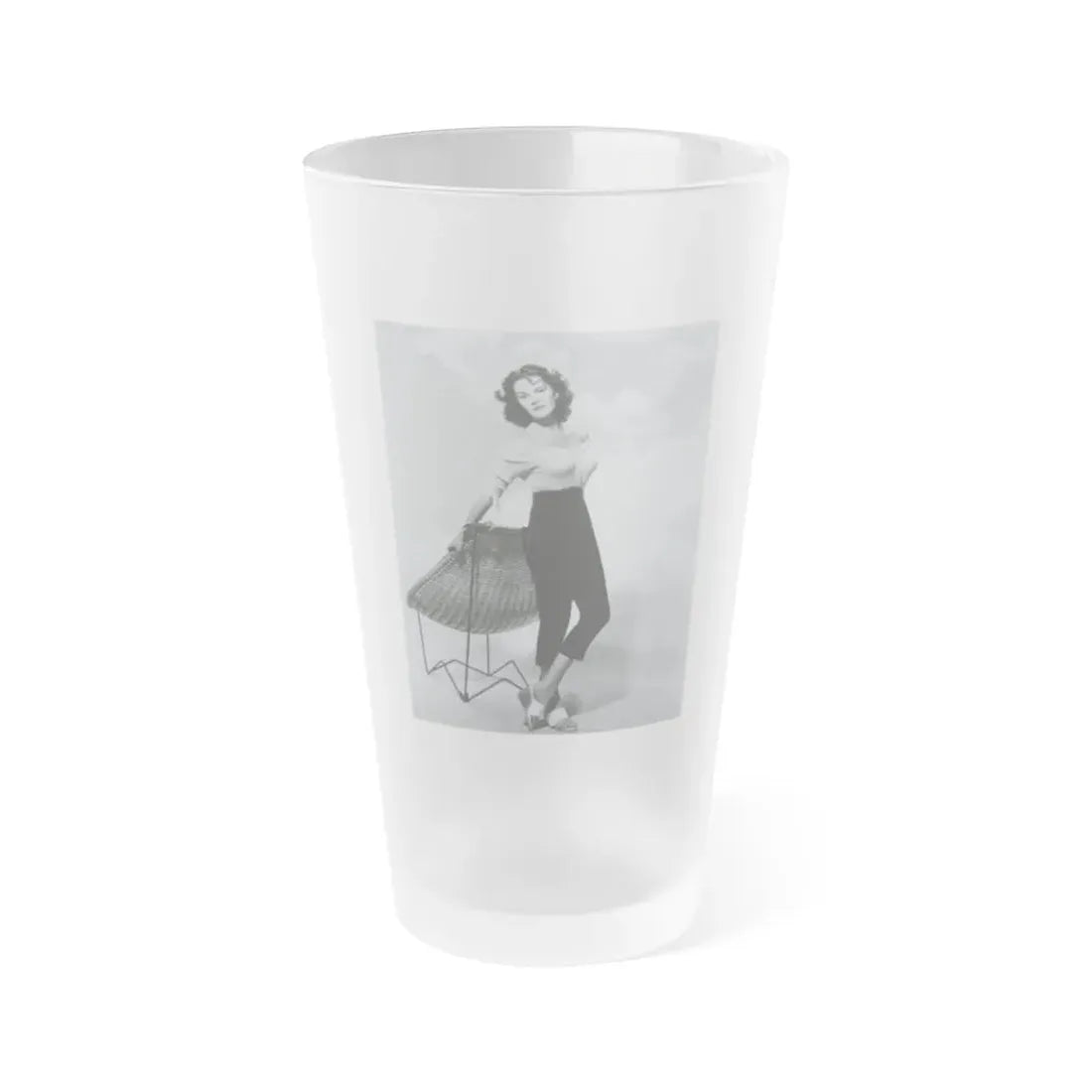 Patricia Medina #108 (Vintage Female Icon) Frosted Pint Glass 16oz 16oz Frosted - Go Mug Yourself