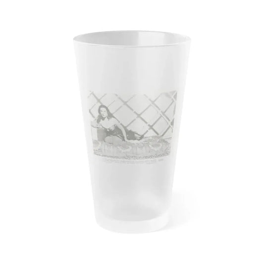 Patricia Medina #109 (Vintage Female Icon) Frosted Pint Glass 16oz 16oz Frosted - Go Mug Yourself