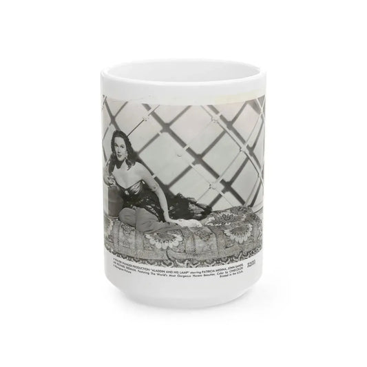 Patricia Medina #109 (Vintage Female Icon) White Coffee Mug 15oz - Go Mug Yourself