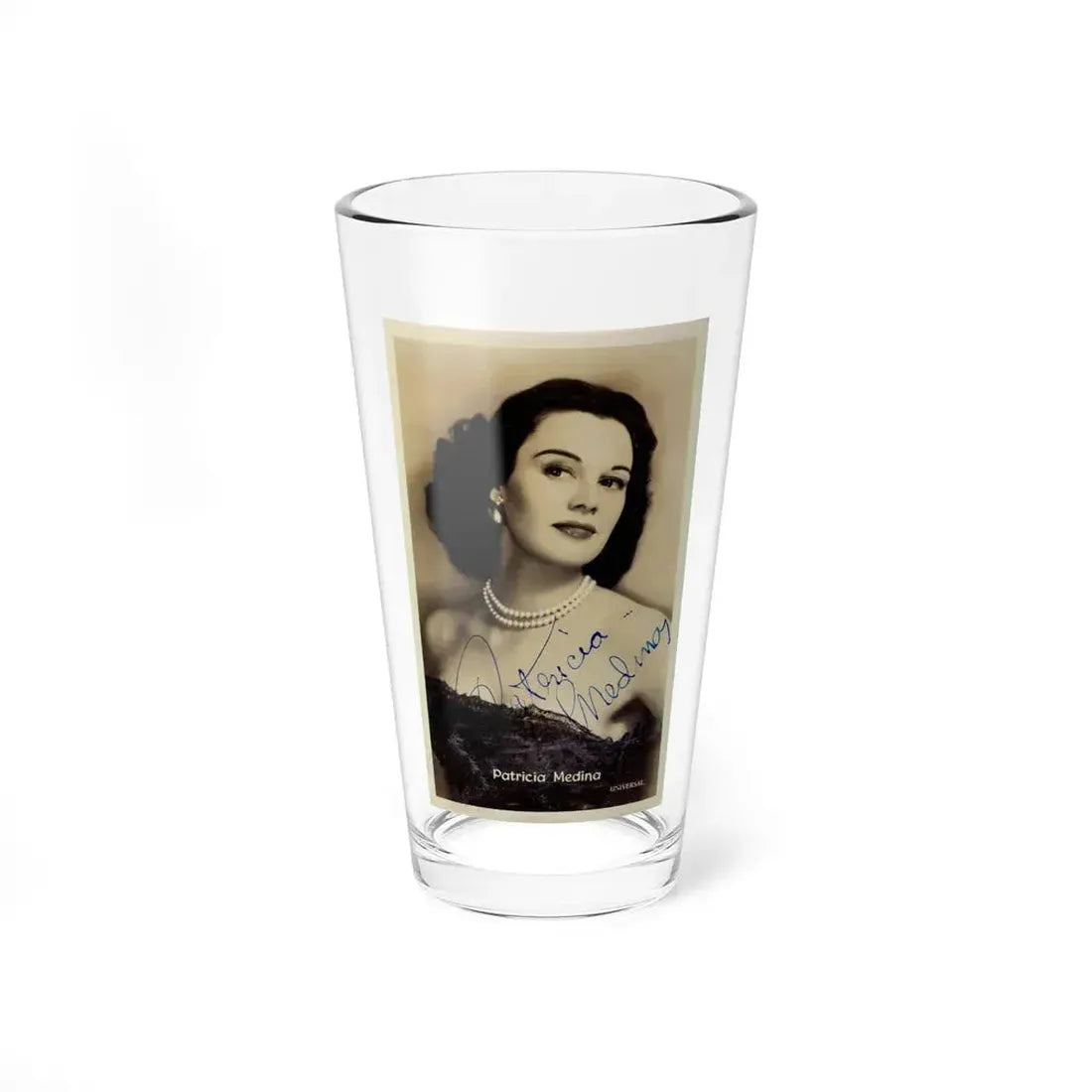 Patricia Medina #110 (Vintage Female Icon) Pint Glass 16oz 16oz - Go Mug Yourself