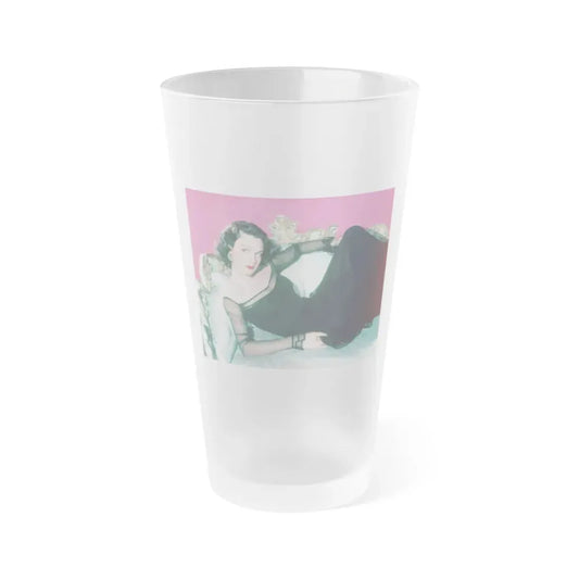 Patricia Medina #114 (Vintage Female Icon) Frosted Pint Glass 16oz 16oz Frosted - Go Mug Yourself