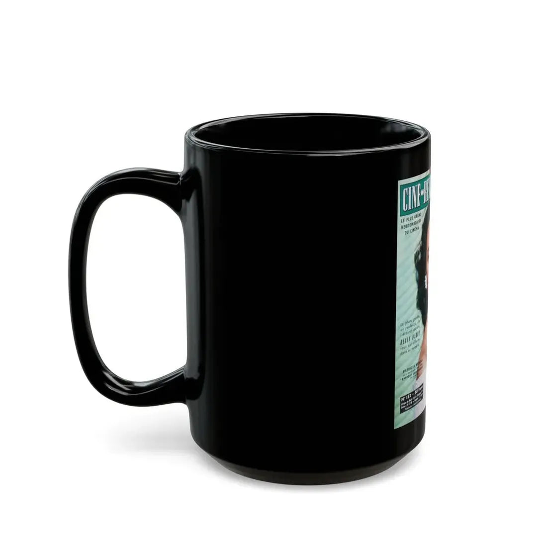 Patricia Medina #115 - Mag. Cover (Vintage Female Icon) Black Coffee Mug - Go Mug Yourself
