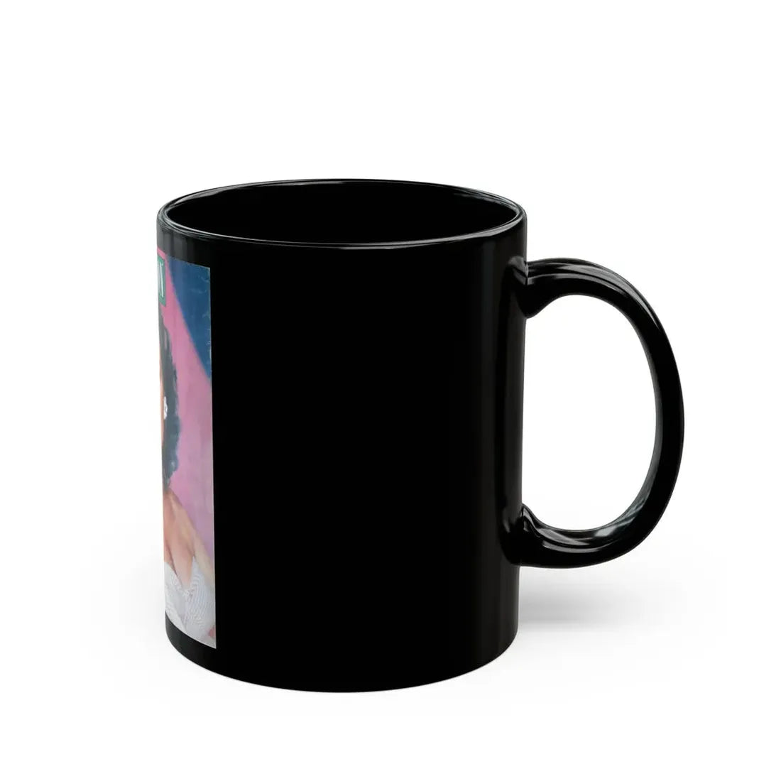Patricia Medina #115 - Mag. Cover (Vintage Female Icon) Black Coffee Mug - Go Mug Yourself