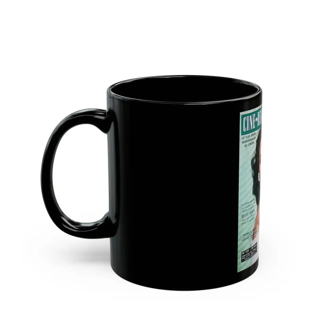 Patricia Medina #115 - Mag. Cover (Vintage Female Icon) Black Coffee Mug - Go Mug Yourself