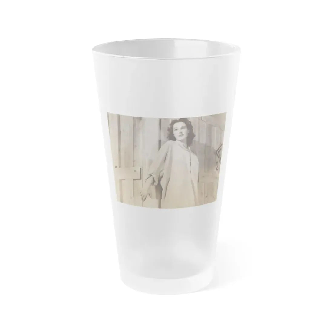 Patricia Medina #123 (Vintage Female Icon) Frosted Pint Glass 16oz 16oz Frosted - Go Mug Yourself