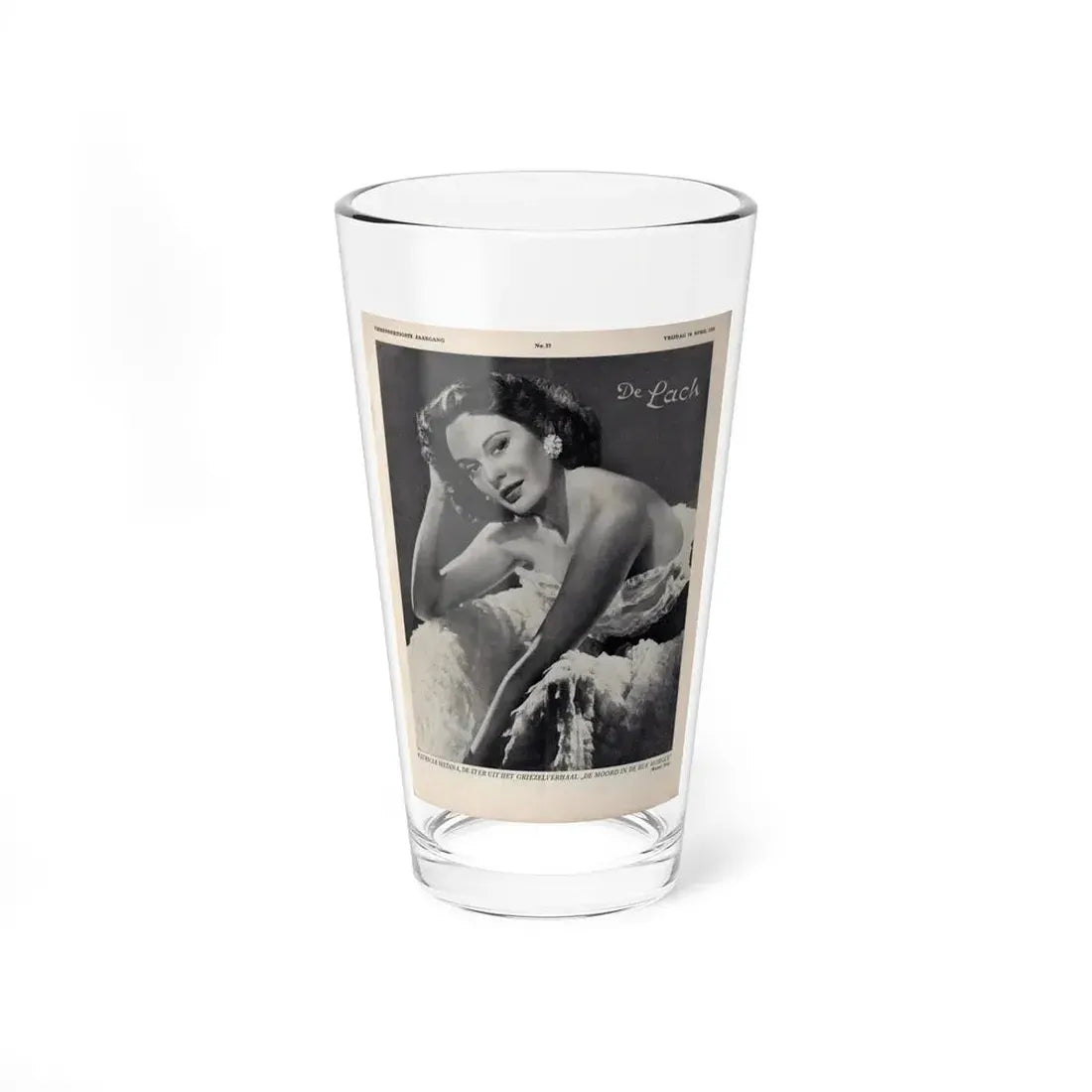 Patricia Medina #128 - (Vintage Female Icon) Pint Glass 16oz 16oz - Go Mug Yourself