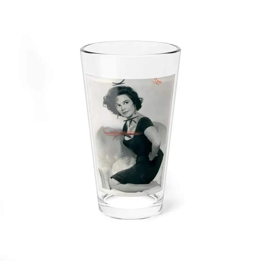 Patricia Medina #51 (Vintage Female Icon) Pint Glass 16oz 16oz - Go Mug Yourself