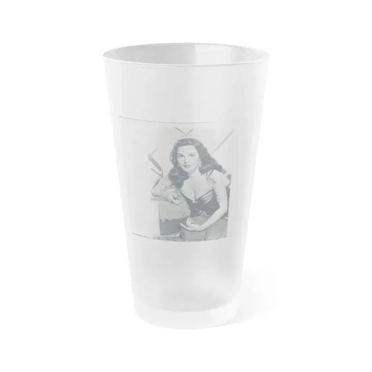 Patricia Medina #71 (Vintage Female Icon) Frosted Pint Glass 16oz 16oz Frosted - Go Mug Yourself