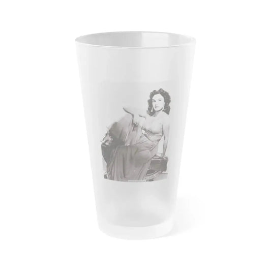 Patricia Medina #74 (Vintage Female Icon) Frosted Pint Glass 16oz 16oz Frosted - Go Mug Yourself