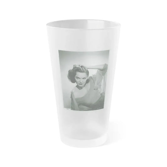 Patricia Medina #83 (Vintage Female Icon) Frosted Pint Glass 16oz 16oz Frosted - Go Mug Yourself