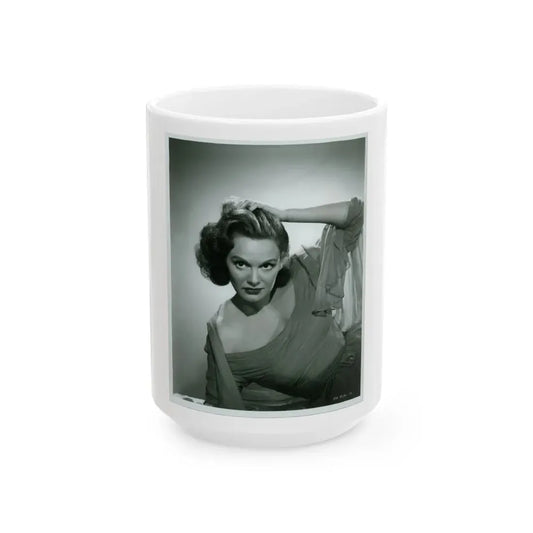 Patricia Medina #83 (Vintage Female Icon) White Coffee Mug 15oz - Go Mug Yourself