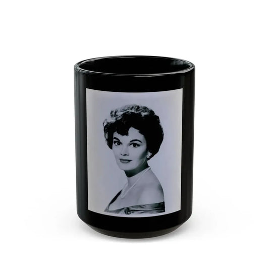 Patricia Medina #84 (Vintage Female Icon) Black Coffee Mug 15oz - Go Mug Yourself