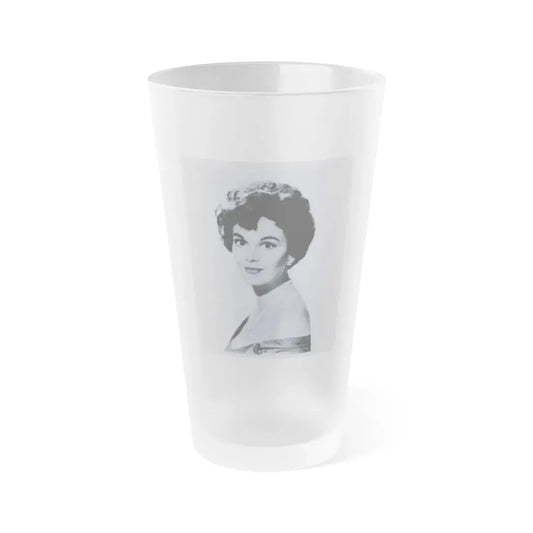 Patricia Medina #84 (Vintage Female Icon) Frosted Pint Glass 16oz 16oz Frosted - Go Mug Yourself