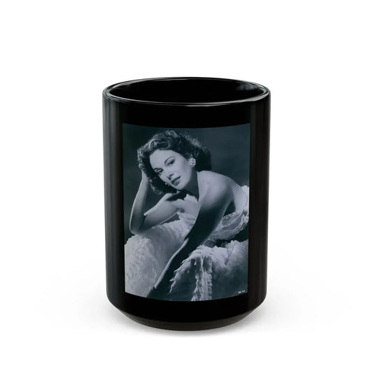 Patricia Medina #85 (Vintage Female Icon) Black Coffee Mug 15oz - Go Mug Yourself