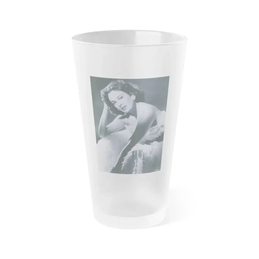 Patricia Medina #85 (Vintage Female Icon) Frosted Pint Glass 16oz 16oz Frosted - Go Mug Yourself