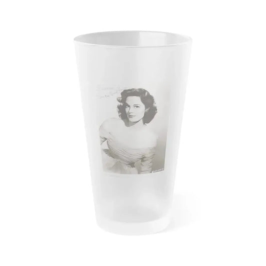 Patricia Medina #96 (Vintage Female Icon) Frosted Pint Glass 16oz 16oz Frosted - Go Mug Yourself