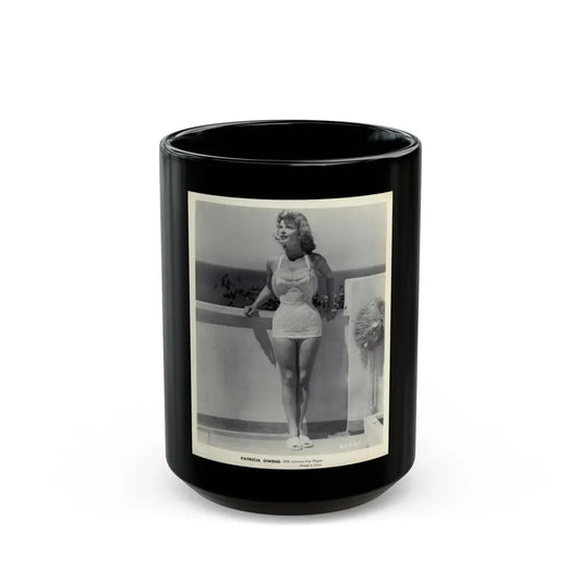 Patricia Owens #05 (Vintage Female Icon) Black Coffee Mug 15oz - Go Mug Yourself